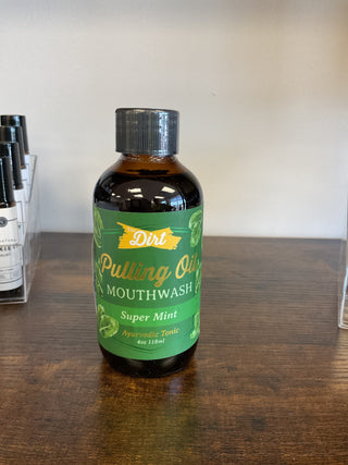 Super mint oil pulling mouthwash