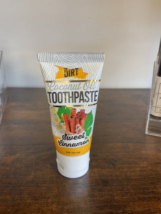 Dirt Coconut Oil Sweet Cinnamon Toothpaste